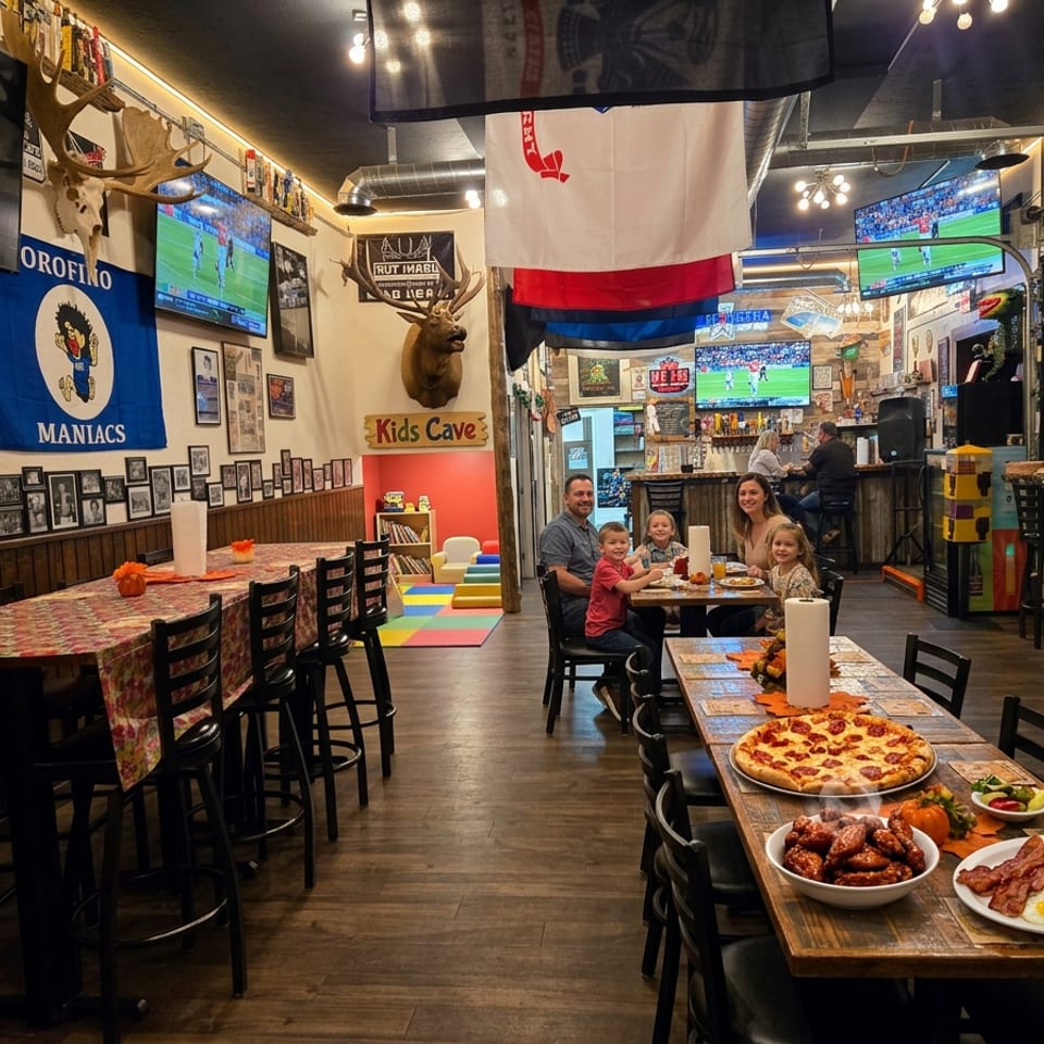 The Kids Cave play area at O-Town Mugs and Grubs